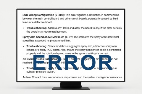 Medivators Alarms and Error Guide
