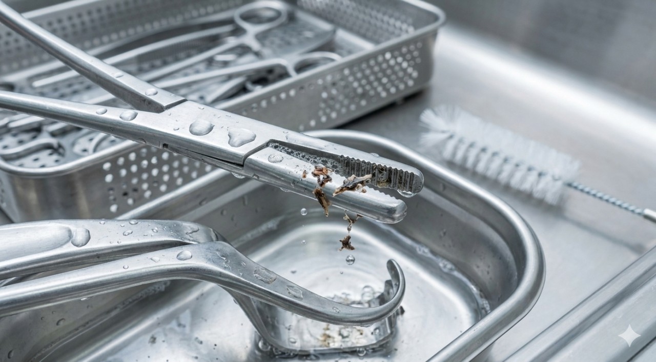 Enzymatic detergents differ from standard cleaning solutions in healthcare reprocessing.